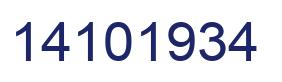 Número 14101934 imagen azul