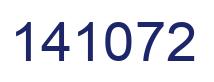 Number 141072 blue image