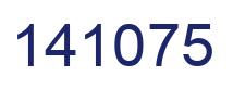Number 141075 blue image