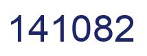 Number 141082 blue image