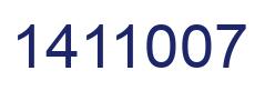 Número 1411007 imagen azul