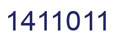 Número 1411011 imagen azul
