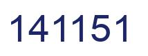 Número 141151 imagen azul