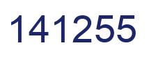 Number 141255 blue image