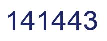 Number 141443 blue image