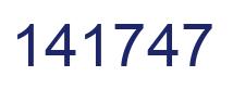 Número 141747 imagen azul