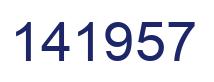 Number 141957 blue image