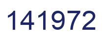 Number 141972 blue image
