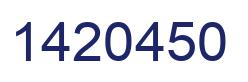 Number 1420450 blue image
