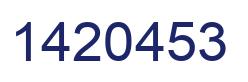 Number 1420453 blue image