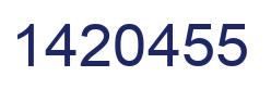 Number 1420455 blue image