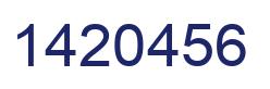 Número 1420456 imagen azul