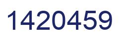Number 1420459 blue image