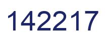 Number 142217 blue image