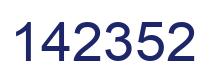 Number 142352 blue image