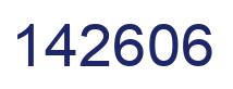 Number 142606 blue image