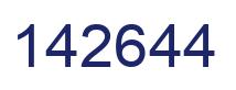 Number 142644 blue image