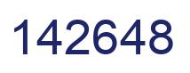 Number 142648 blue image