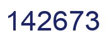 Number 142673 blue image