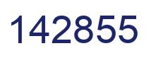 Number 142855 blue image