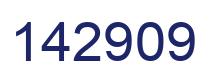 Number 142909 blue image