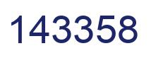 Number 143358 blue image