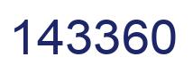 Number 143360 blue image