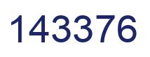 Number 143376 blue image