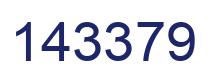 Number 143379 blue image