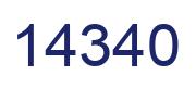 Number 14340 blue image