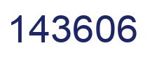 Number 143606 blue image