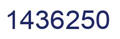 Número 1436250 imagen azul