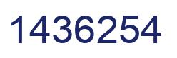 Número 1436254 imagen azul