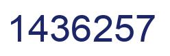 Número 1436257 imagen azul