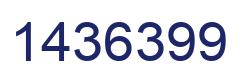 Número 1436399 imagen azul