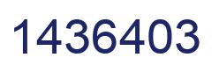 Número 1436403 imagen azul