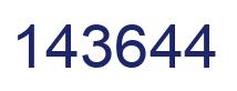 Número 143644 imagen azul