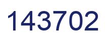 Number 143702 blue image
