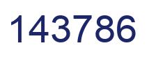 Number 143786 blue image