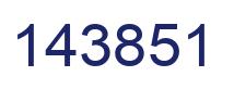 Number 143851 blue image