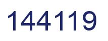 Número 144119 imagen azul