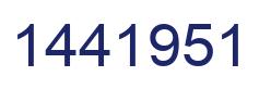 Number 1441951 blue image