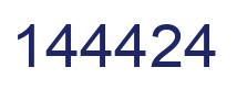 Number 144424 blue image