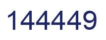 Number 144449 blue image