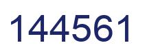 Number 144561 blue image
