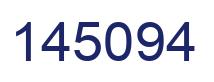 Number 145094 blue image