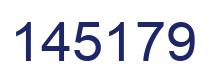 Number 145179 blue image