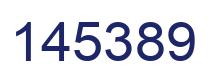 Number 145389 blue image