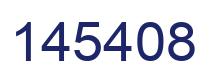 Number 145408 blue image