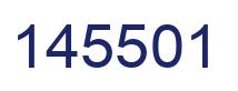 Number 145501 blue image